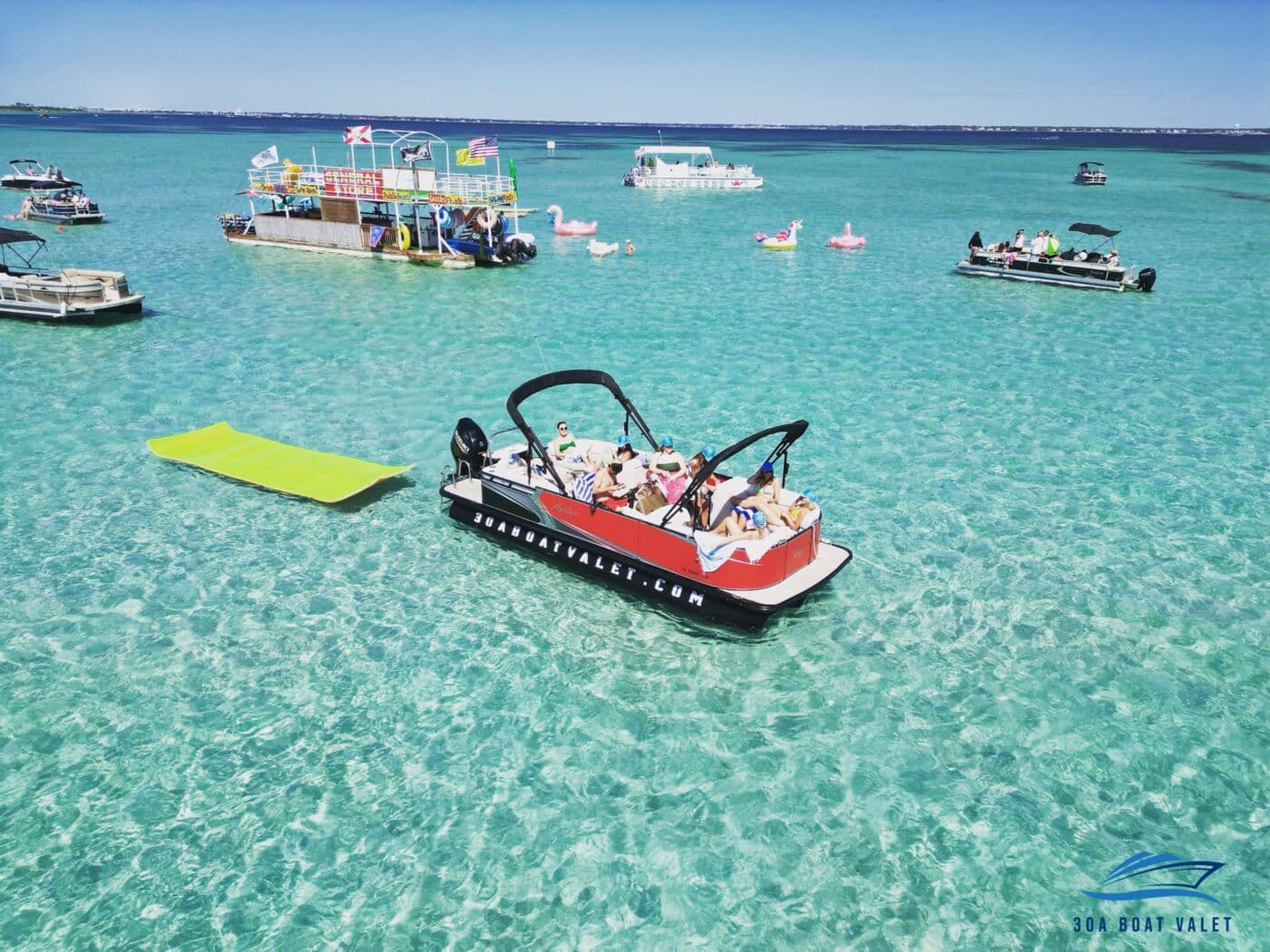 4-Hour Charter pontoon trip on the Emerald Coast