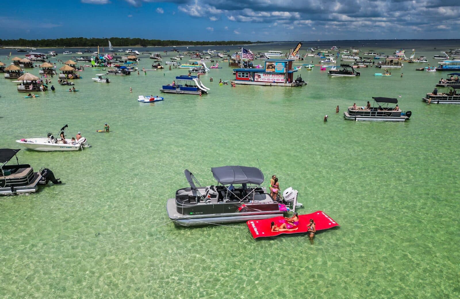 8-Hour Charter pontoon trip on the Emerald Coast