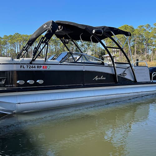 Pontoon on the sandbar