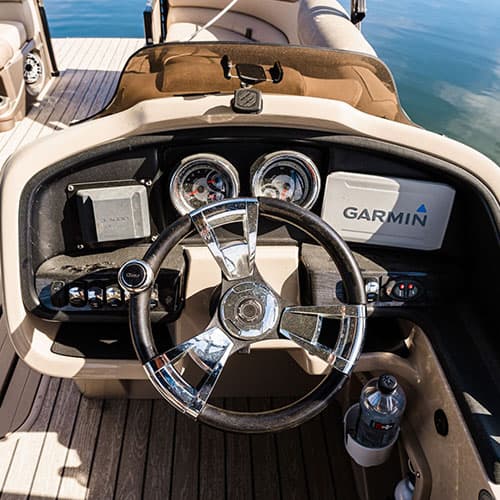 At the helm
