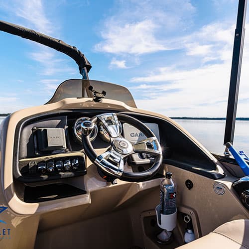 Cockpit at sunset